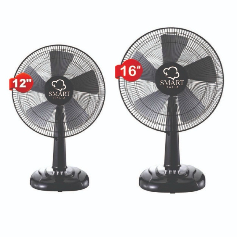 Smart Table Fan (12/16) Inch Desk Fan Kipas Meja 5 blades 3 Speed Strong Table Fan
