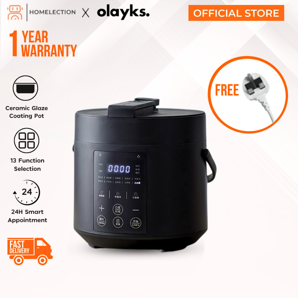 Olayks Smart Electric Pressure Cooker Multifunction Rice Cooker (2L) 迷你智能电压力锅 高压锅 电饭锅电饭煲 1Year Warranty