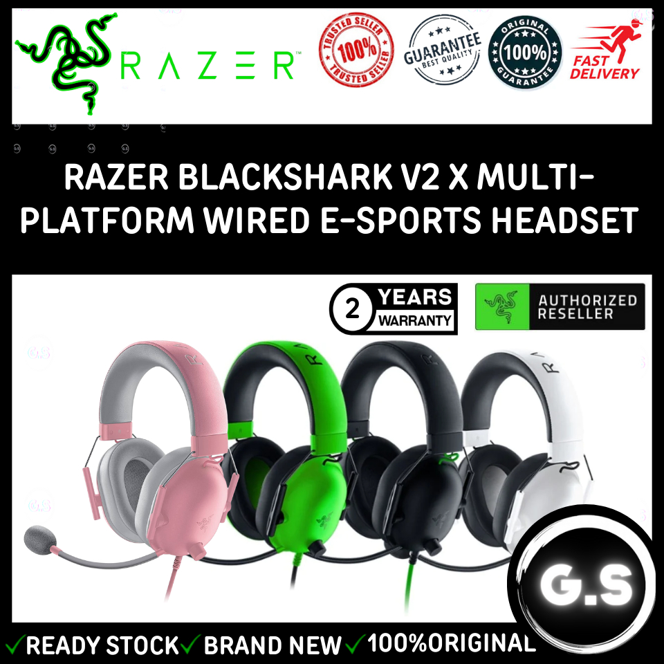 Razer BlackShark V2 X - Multi-platform wired esports headset [Ready stock]