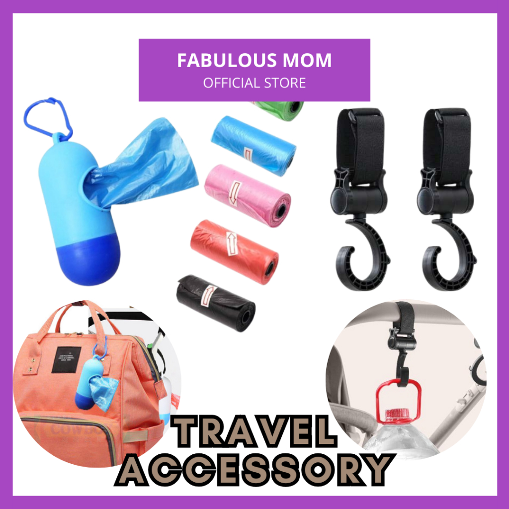 [FABULOUS MOM] Stroller Hook Hanger Travelling Accessory For Parents Hook Travel Essentials Baby