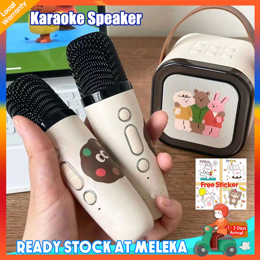 K12 Wireless Karaoke Mini Portable Speaker Phone Microphone KTV Music Singing Karaoke Mic for Live Mikrofon 藍牙音箱