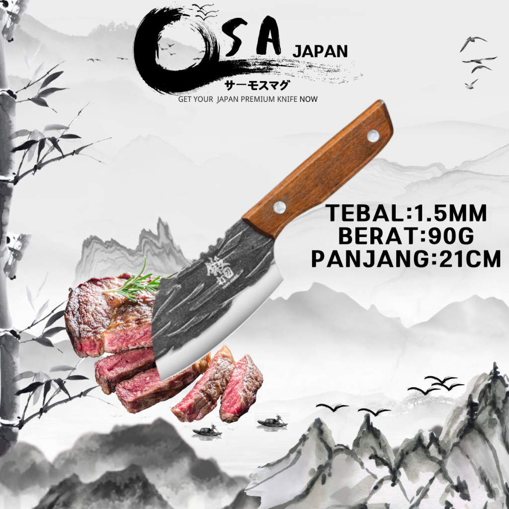Pisau Jepun Berkualiti🎌 Pisau Dapur Tajam Pisau Lapah Pisau Buah Pisau Mini Kecil Premium Quality Chef Knife Pisau Tajam