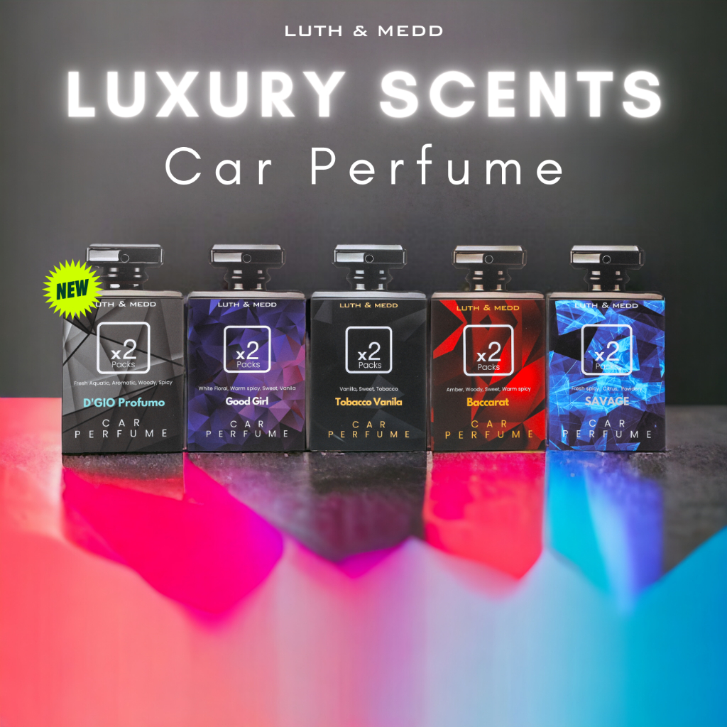 LUTH & MEDD - Car Perfume Vol#2 | Luxury scents car perfume | bauan mewah | Car Freshener | Perfume Air Freshener