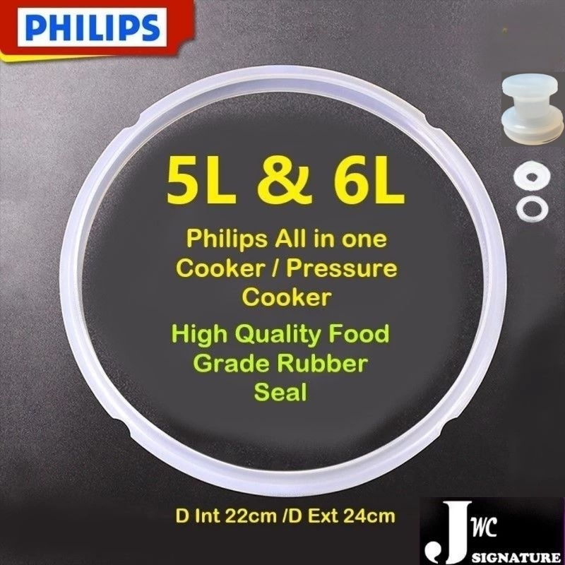 Philips Pressure Cooker Seal Ring HD2139 HD2137 HD2136 HD2135 HD2178 5L and 6L foc 3 rubber rings