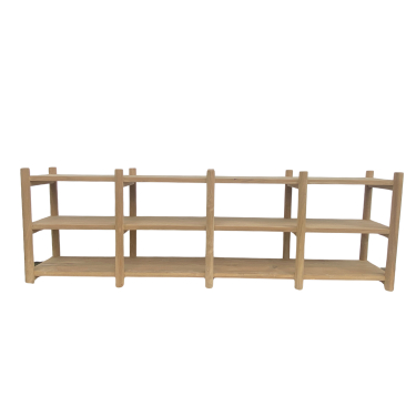 MODERN DURABLE TEAK WOOD COUNTER SHELVES FOR HOMES AND HOTELS