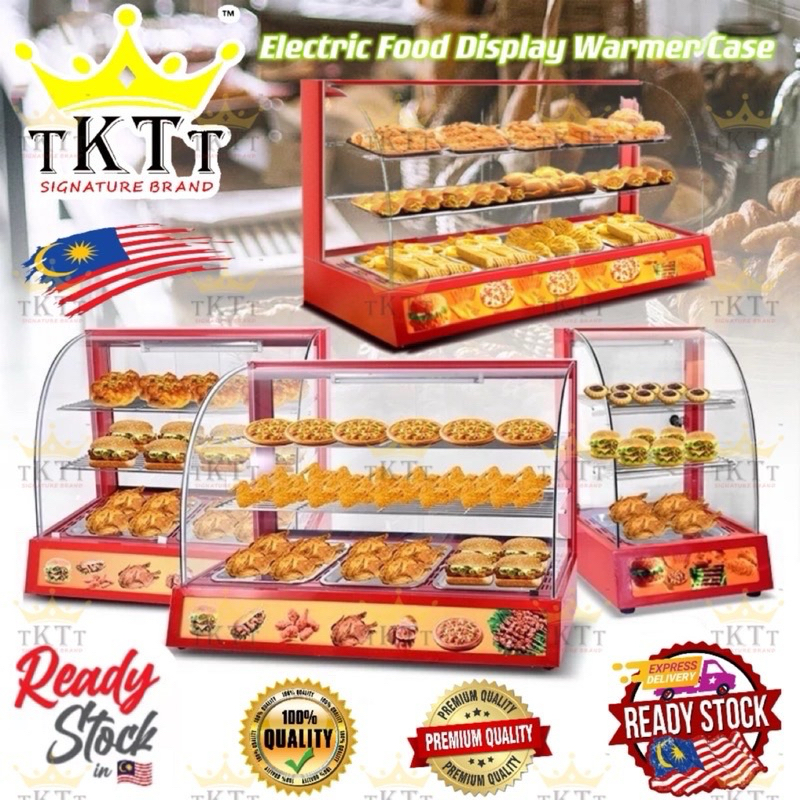 TKTT Commercial Electric Food Display Warmer Case Fast Food Dessert  Heating Machine Mesin Pemanas Makanan Serbaguna