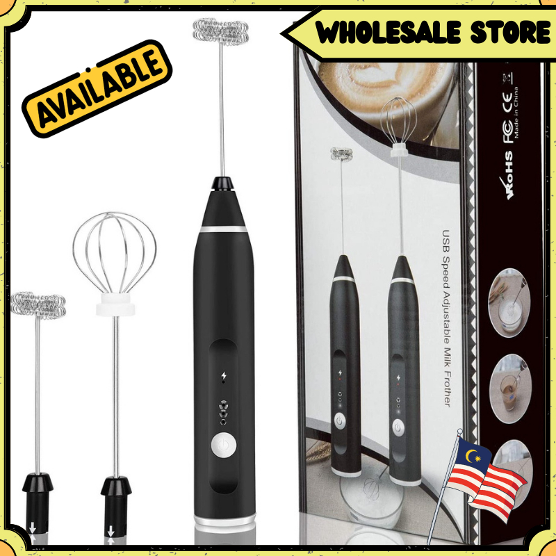 LOCAL SELLER!! Electronic Milk Frother USB Rechargeable Stainless Steel Milk BubblerHousehold Mixer Coffee电动自动咖啡搅拌器