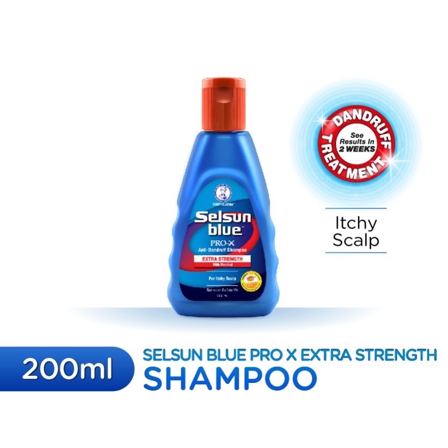 [Exp 2028] Selsun Blue Pro Extra Strength Anti-Dandruff Shampoo Soothe Itchy Scalp 120ml & 200ml