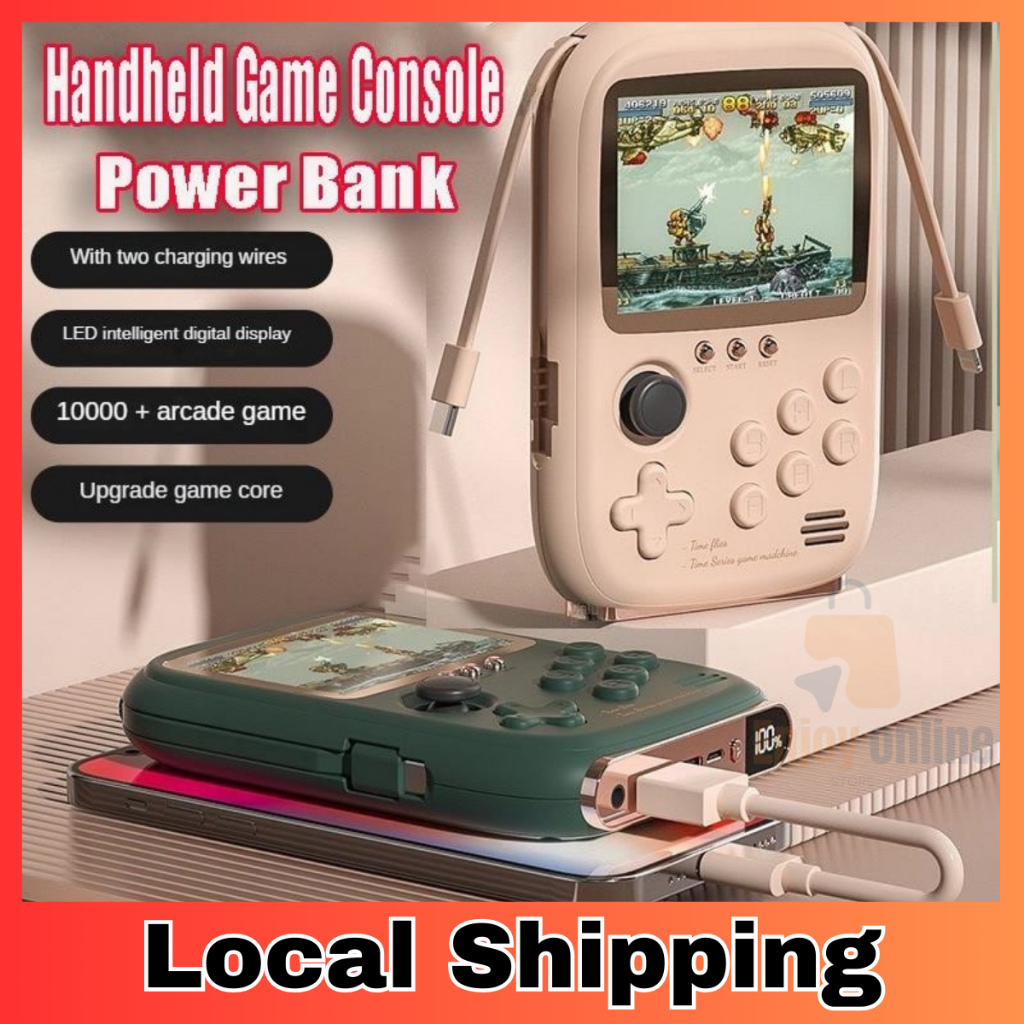 New Power Bank Handhelp Game Console 2024 New Portable Retro 6000Mah Capacity Arcade Game