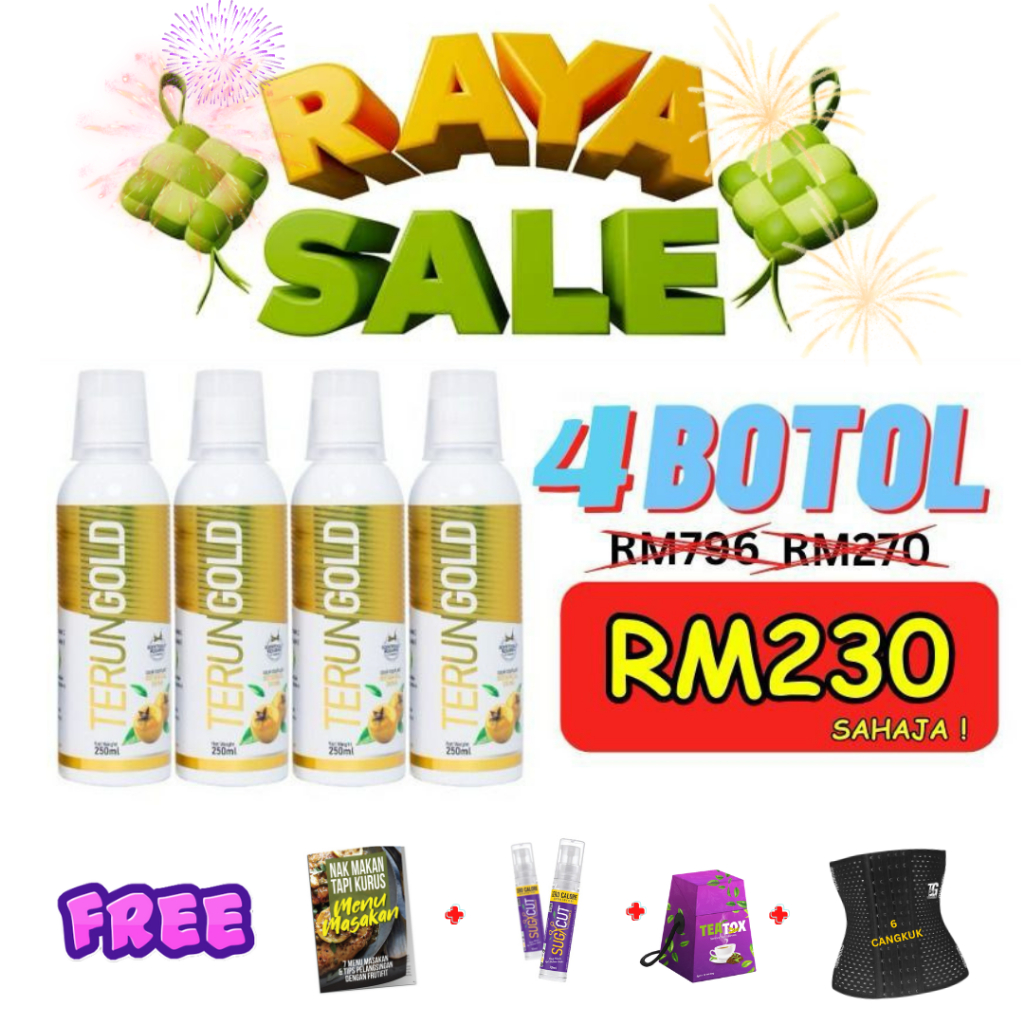 Promo TerunGold by Dr.Zuraida(MARDI), Pos Setiap Hari (FreeGift banyak)