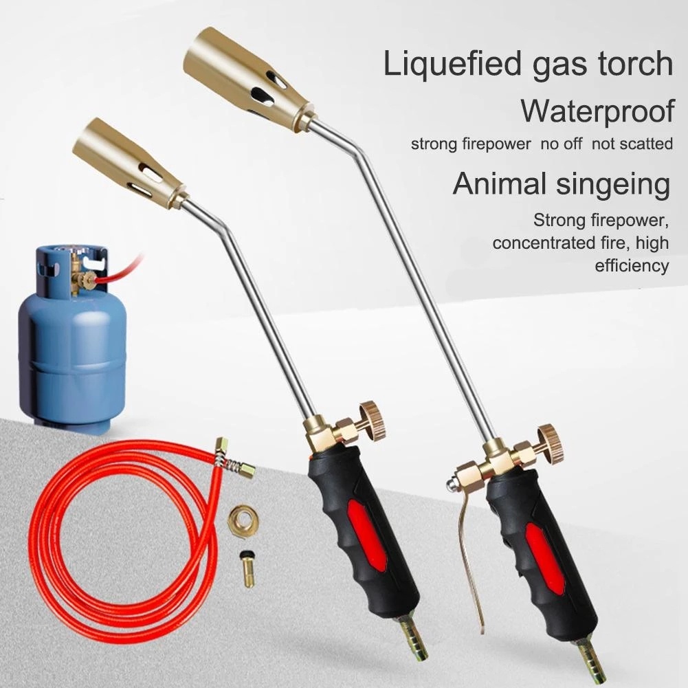 30mm-50mm Liquefied Gas Spray Gun Liquefied Gas Blow Blowtorch Flame Torch Piezo Ignition Sprayer Welding Accessories