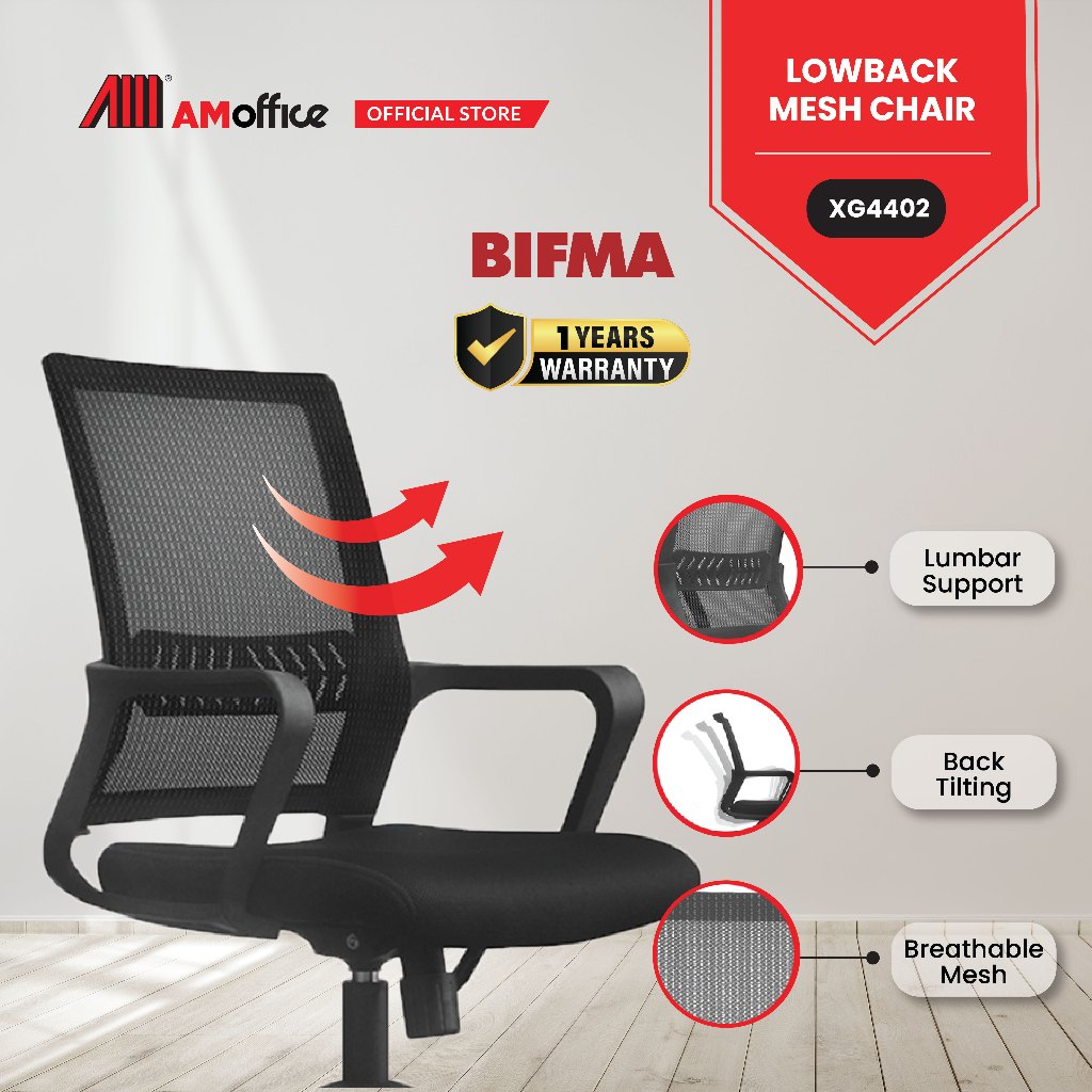 AM Office XG4402 Lowback Office Mesh Chair