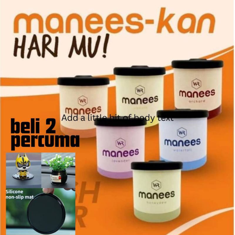 MANEES PERFUME FIBRE CAR AIR FRESHENER PEWANGI KERETA