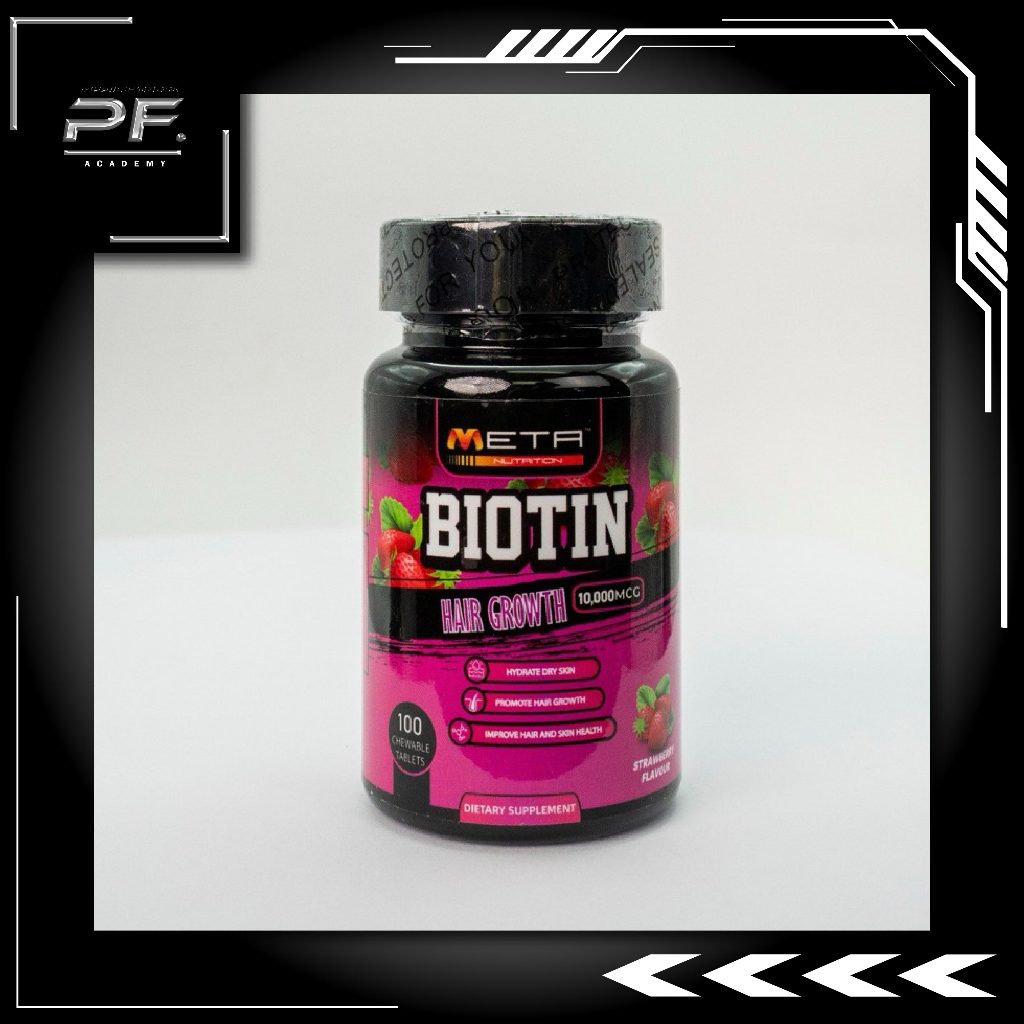 (HOT ITEMBIOTIN , 100TABLET BY META NUTRITION PFITNESS MUSCLESHOP