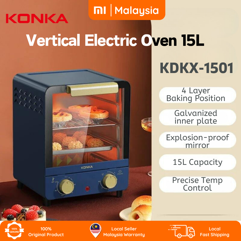 Konka 12L electric oven baking bread Mini vertical multi purpose 3 layers  kitchen oven mini oven KAO-L12