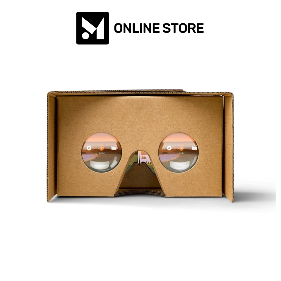 Google Cardboard V2, VR Headsets 3D Box Virtual Reality Glasses with Big Clear 3D Optical Lens and Comfortable Head St