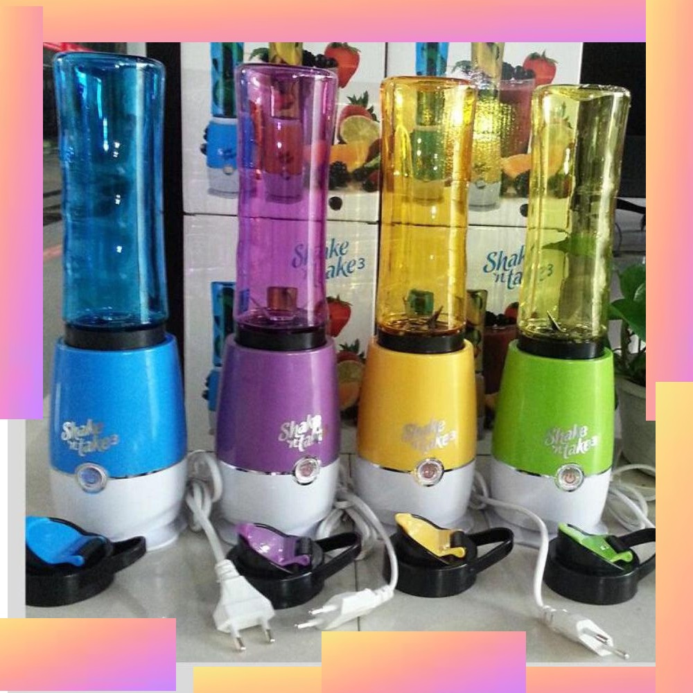 wennin alat mesin buat jus buah sayur botol travel original Fruit Juice Blender rr317gh21