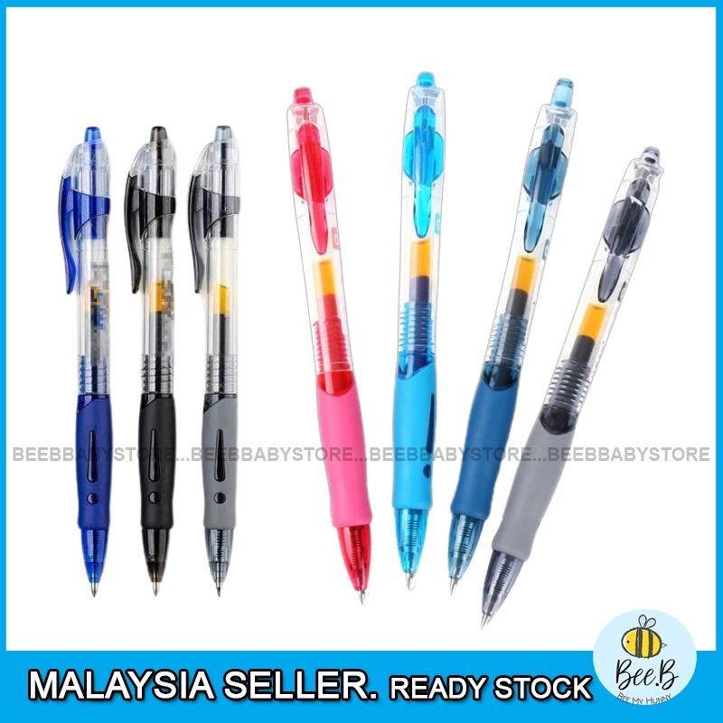 0.5mm Classic Press Gel Ink Pen Kids Retractable Gel Pen Student School Stationery Supplies Door gift Party Present BTP