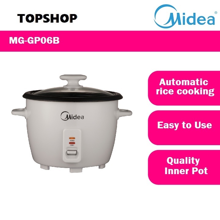 Midea 0.6L/1.3l Baby Mini Rice Cooker MG-GP06B Periuk Nasi Elektrik Rice Cookers Mini Kecil MGGP06B/MGGP10B