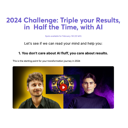 The 4 Hour AI Workweek Video Course
