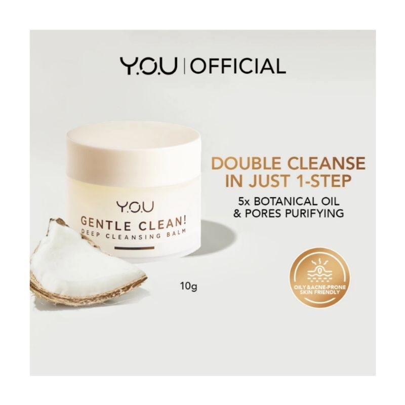 YOU Gentle Clean ! Deep Cleansing Balm- Cocomelt travel size 10g READY STOCK