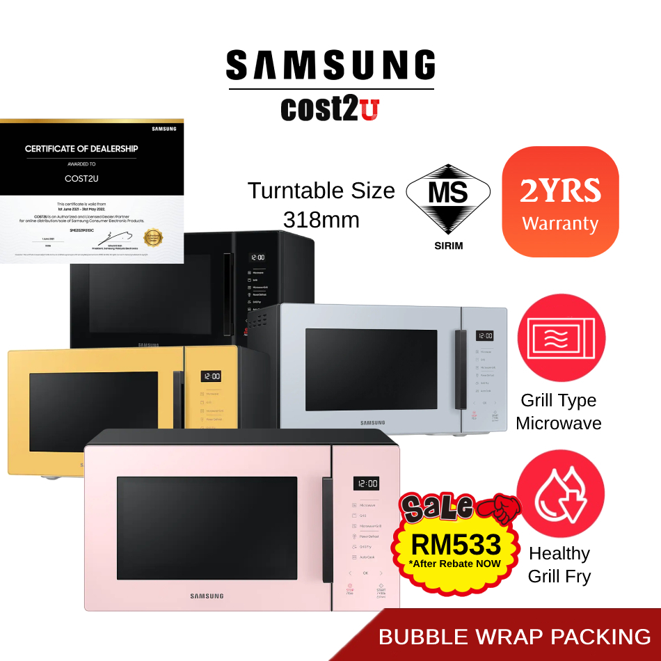 Samsung 30L Grill Microwave Oven | MG30T5018CK/SM MG30T5018CP/SM MG30T5018CV MG30T5018CY (Ketuhar Gelombang Mikro 微波炉)