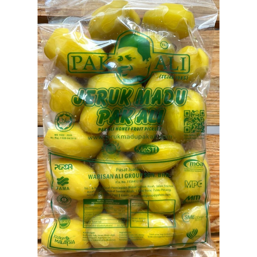 Kedondong atau Ambra Kuning Jeruk Madu Pak Ali Original Penang Honey Pickles