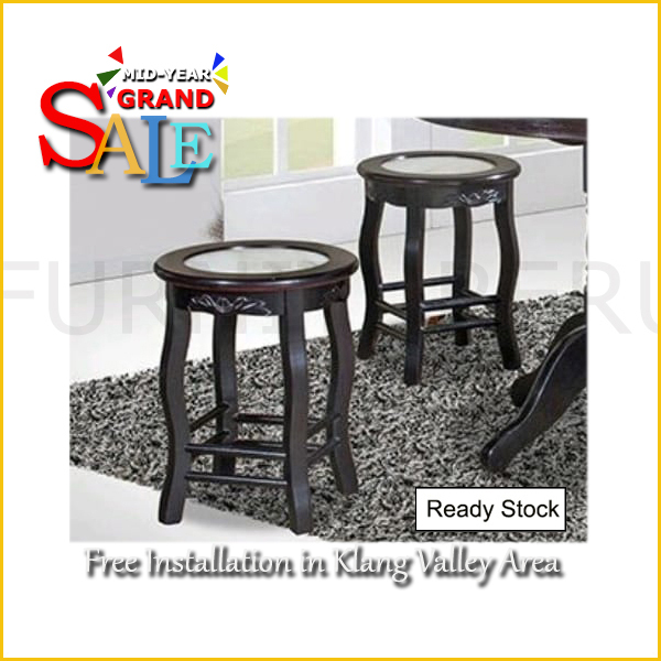 MidYear SaleKopitiam Stool with Natural Limestone Marble Seat 2 units. Traditional and Classic. Free Installation for