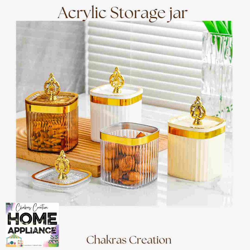 Acrylic Storage jar- Set of 4