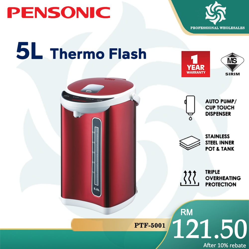 【FAST SHIP】ELBA / PENSONIC 5.0L Thermo Pot Thermo Pot THERMO FLASK 5 Litre 热水壶 PTF-5001/ PTF-5003