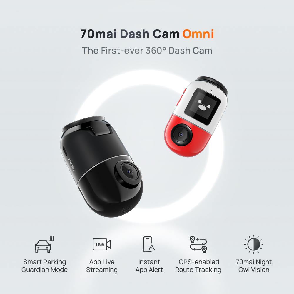 Myycar x 70mai Omni 360° Dash Cam X200 with 4G GPS AI Parking