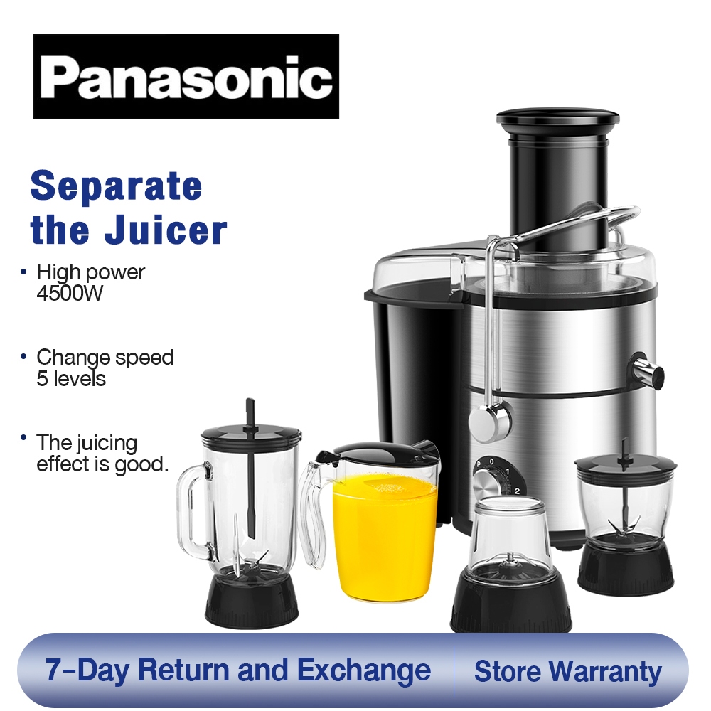 Panasonic Slow Juice Juice Blender Multi-Food Processor Fruit Extractor Vegetable Juice Machine Soy Milk Maker 4500W