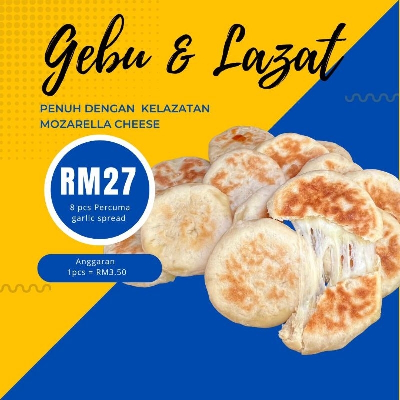 Roti Auntie Naan Cheese Frozen Free Garlic Spread Roti Naan Cheese | Mini Naan Cheese
