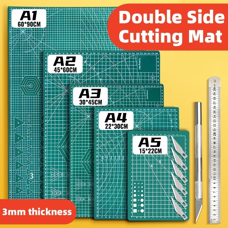 Cutting Mat PVC Cut Pad Patchwork A1 A2 A3 A4 Tool Manual Double-sided Self-healing Board 切割垫