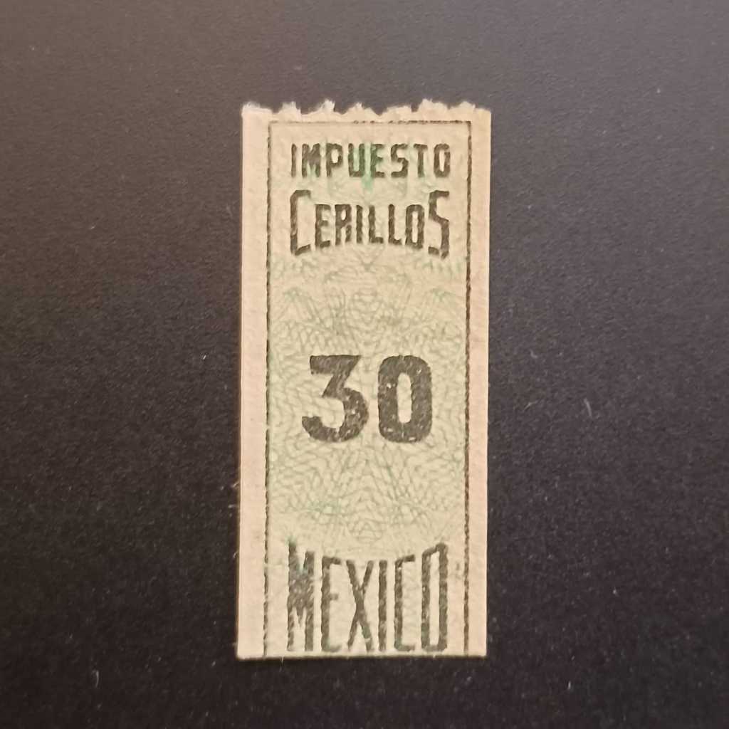 G1804 Mexico 1924 Revenue Stamp Fiscal Impuesto Cerillos 30 Tax Matches Mint Stamps