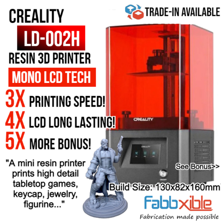 Creality 3D LD-002H Resin 3D Printer- Monochrome LCD 3x Faster with 2K Resolution