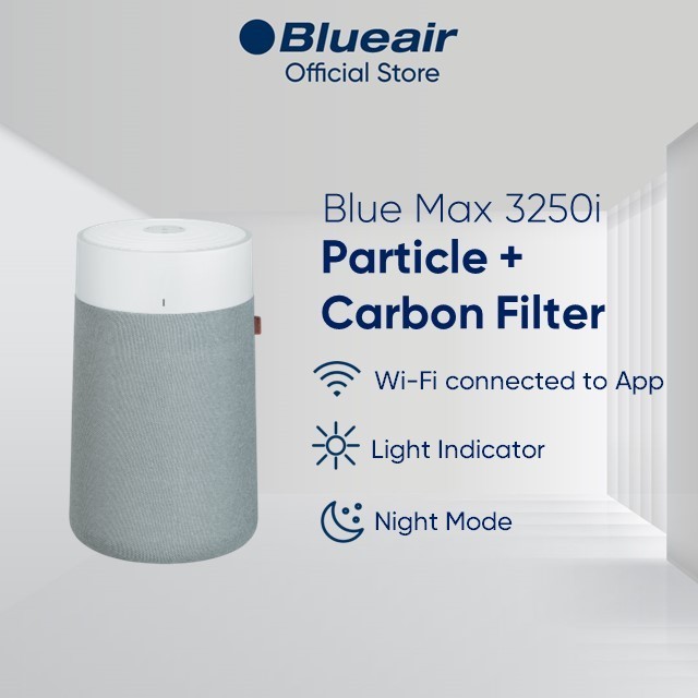 Blueair Blue Max 3250i Air Purifier (219 sqft/20m²) with Particle + Carbon Filter