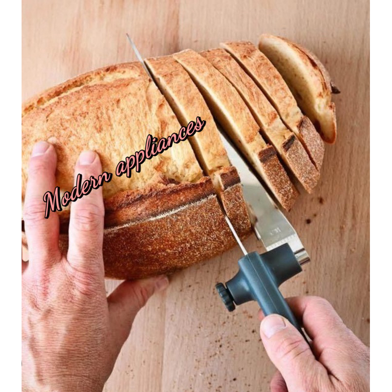 Bread Knife with slicing Guide, bread knife for sourdough, Stainless steel bread knife, Thermomix bread knife