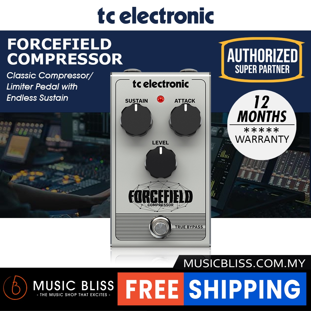 TC Electronic Forcefield Compressor Guitar Effects Pedal