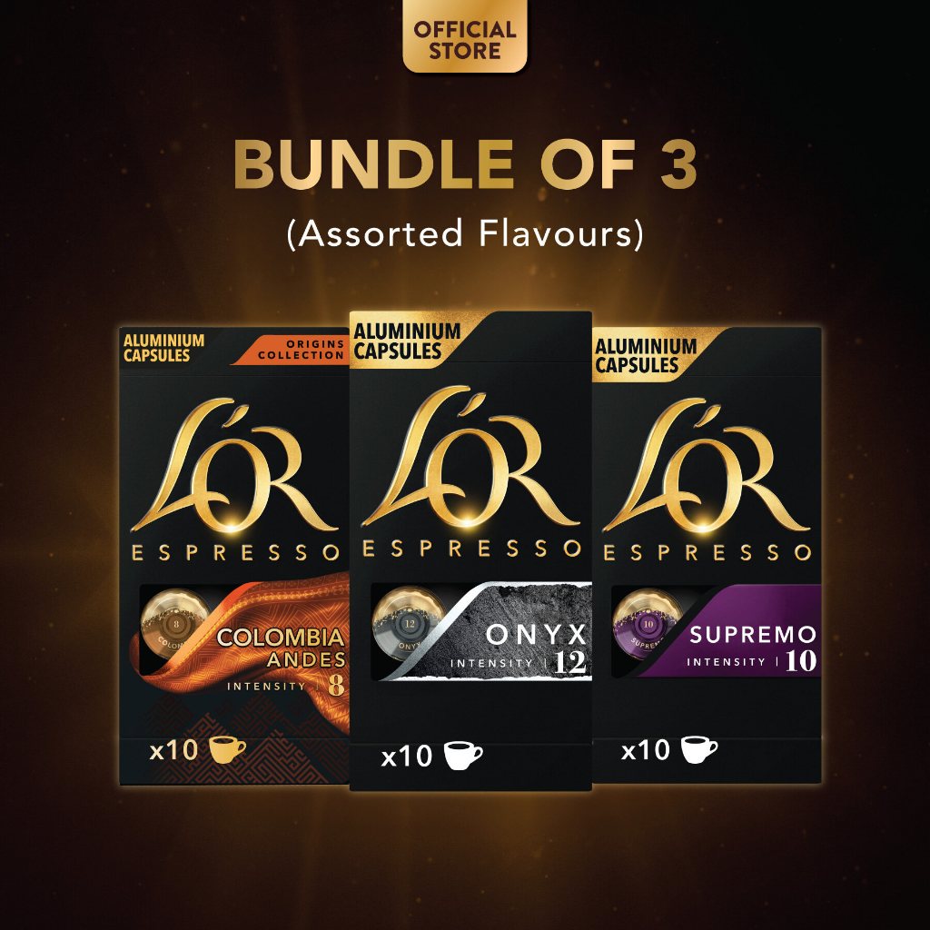 (Bundle of 3) L'OR Espresso Coffee Capsules- Compatible with Nespresso®*, Original Coffee Machines