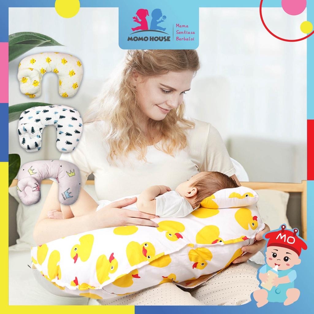 Newborn Baby Breastfeeding U-Shaped Cotton Maternity Head Support Pillow Bantal Menyusu