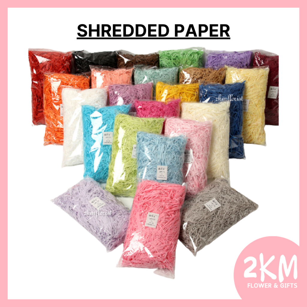 (100G) SHREDDED PAPER Decoration Fiber Gift Box Filler Surprise Birthday Cebisan Kertas Hiasan Hantaran Murah Borong 拉菲草