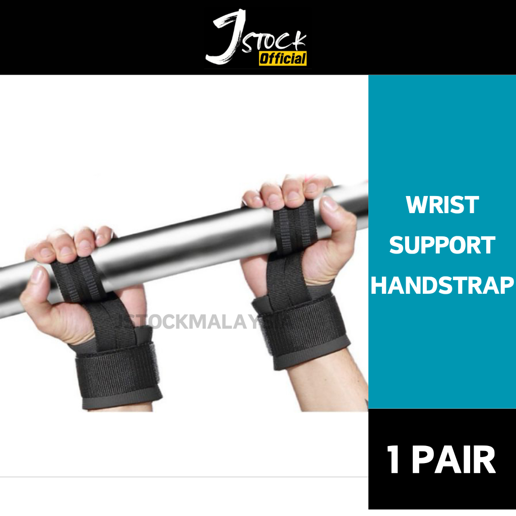 💯Ready Stock-Weight Lifting Hand Grips Straps Wrist Protector Gym Training Wraps Gloves Band Glove HandStrap Handstrap