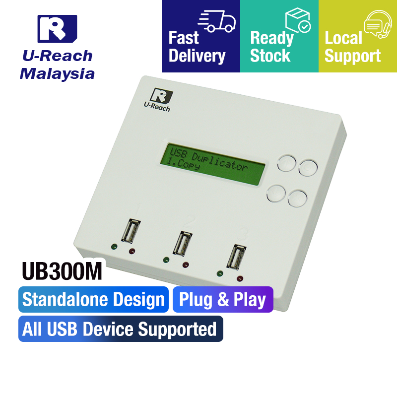 UReach UB300M USB Duplicator 1 to 2 USB Pen Drive Cloner for Data Duplication & Data Erasure