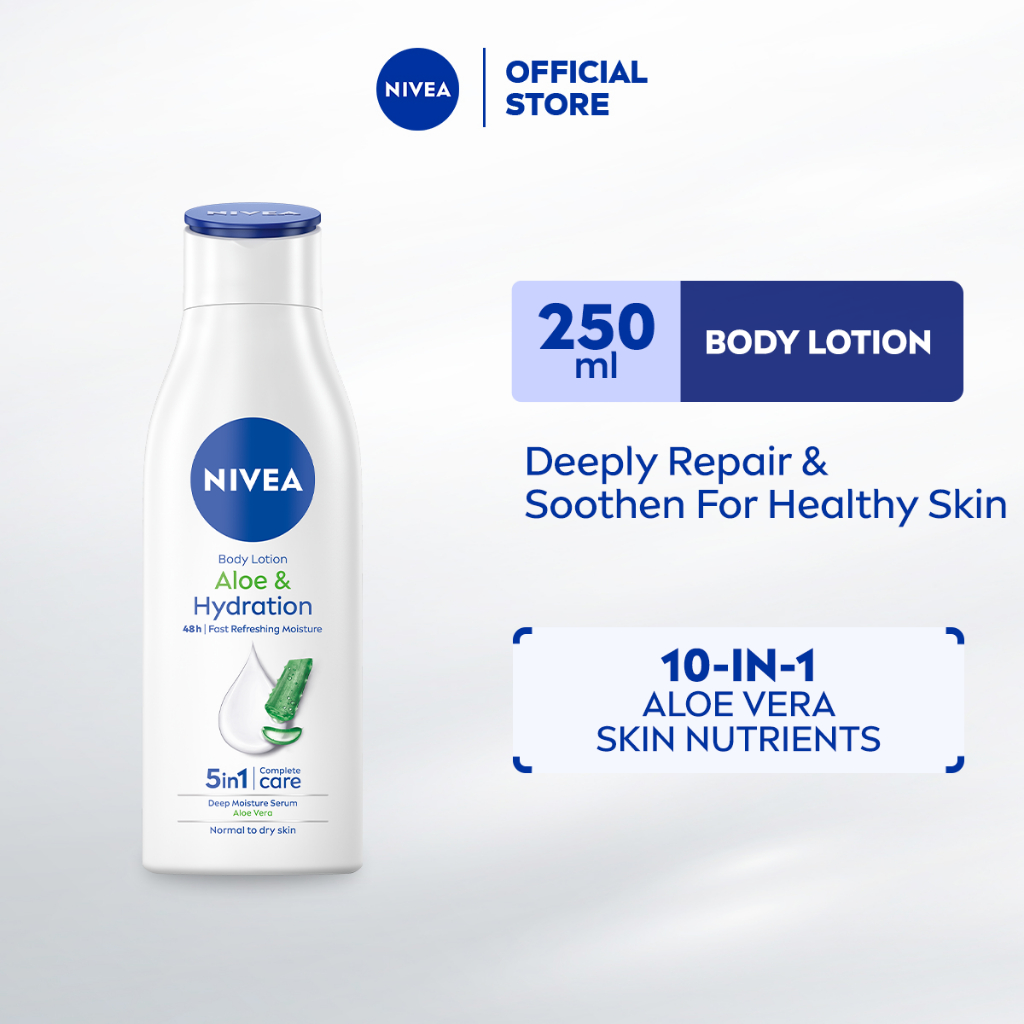 Nivea Body Aloe & Hydration Lotion (400ml/250ml)