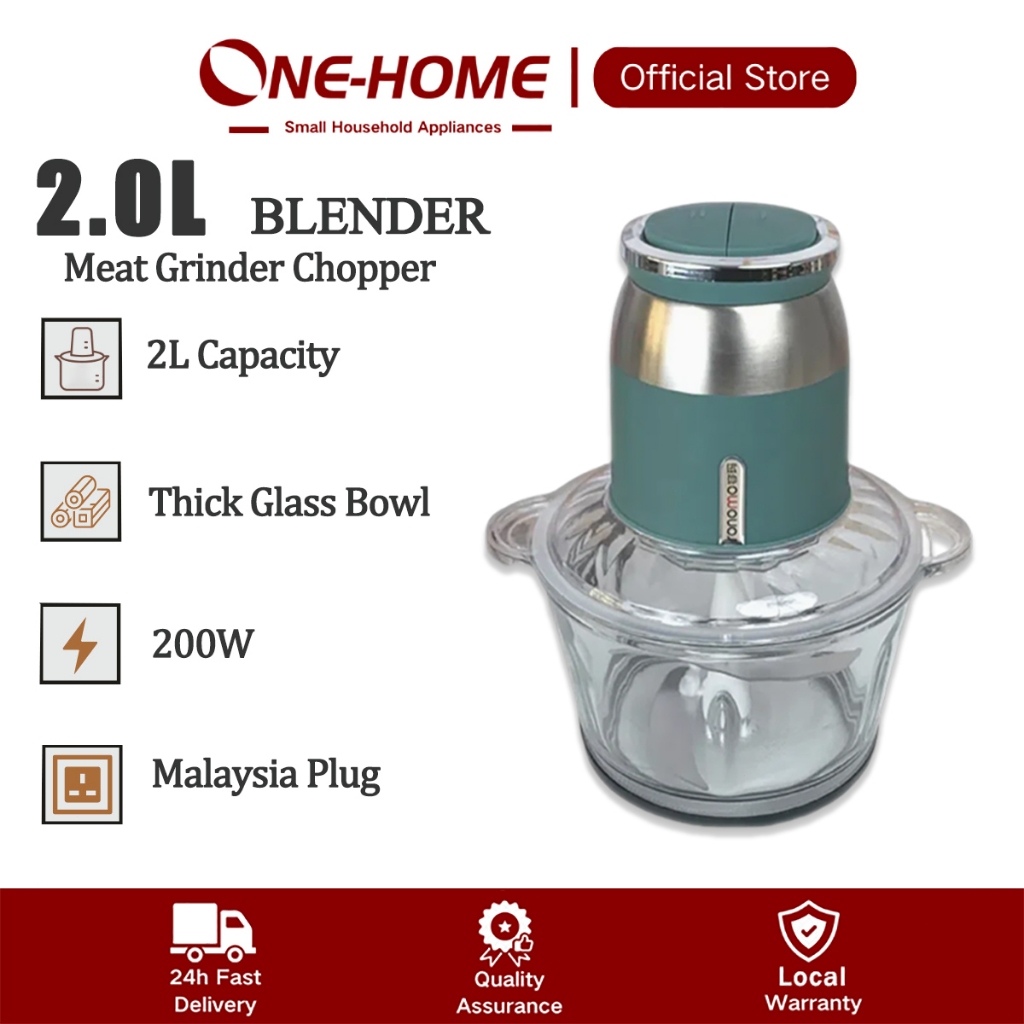 ONEHOME Meat Grinder Chopper Electric Food Processor Blender 2L Garlic Grinder Meat Cutter Household Electric Mixer 搅拌机