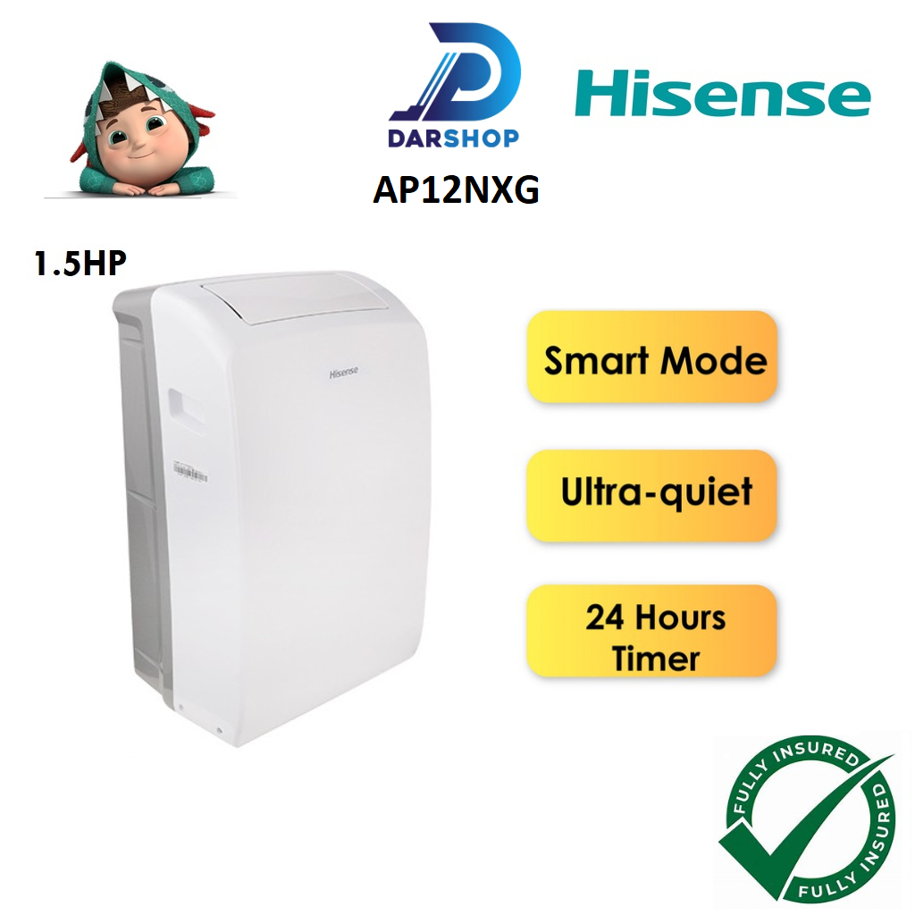 Hisense Portable Air Conditioner 1HP 1.5HP Portable Aircond Penghawa Dingin Mudah Alih R32 Air Cond 1HP AP09KVG AP12NXG