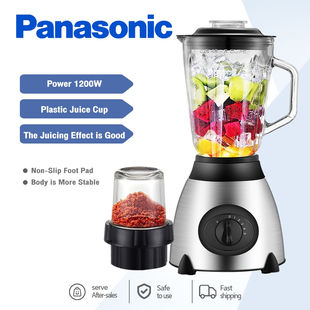 Panasonic Juice Blender Multifunctional Fruit Blender Grinding with 5 Speed Adjustment Smoothie Ice Crusher