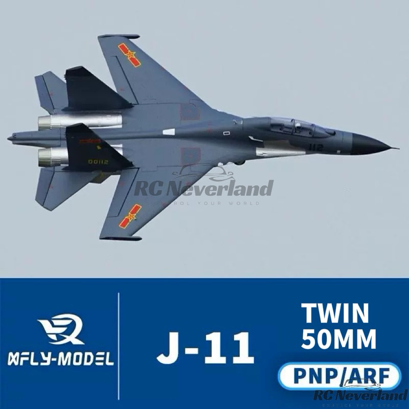 Xfly J-11 twin 50mm EDF JET PNP 4S RC airplane remote control aircraft kapal besar turbine