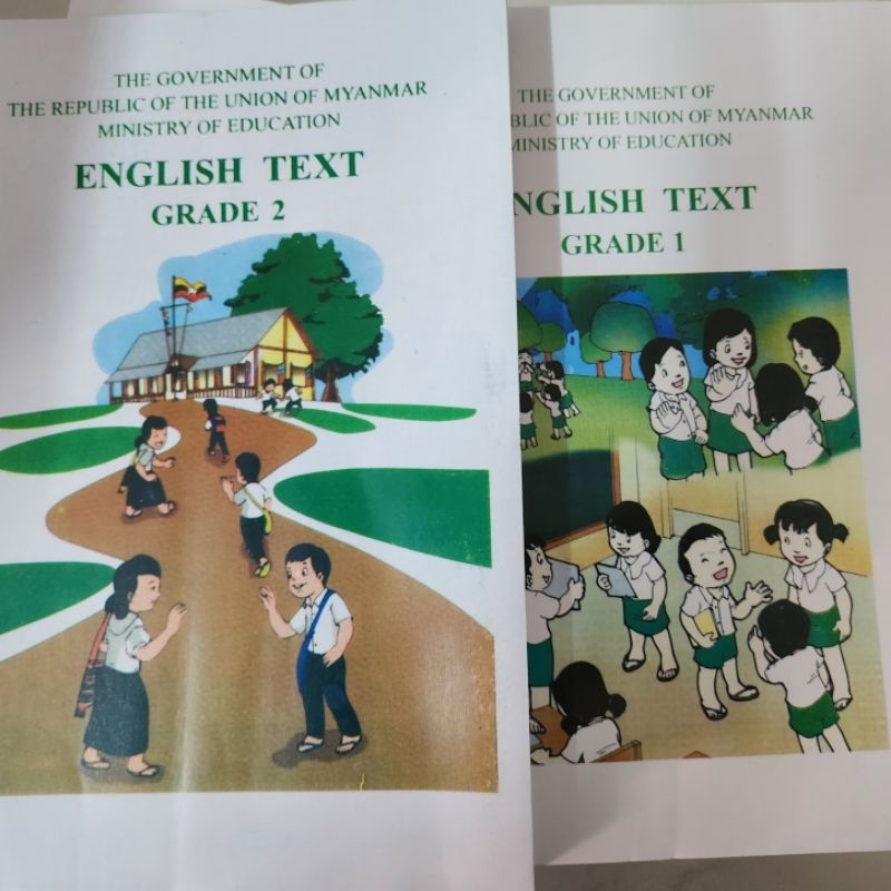 Myanmar English Textbooks New Curriculum Grade 1,2,3,4,5 Primary